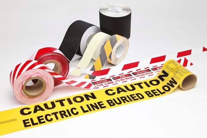 anti skid brricade underground warning tapes
